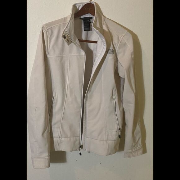 The North Face Womens White Jacket Sz L - Picture 1 of 10